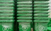 Thùng rác màu xanh giá sỉ- thùng rác 120 lít 240 lít giá rẻ tại kiên g